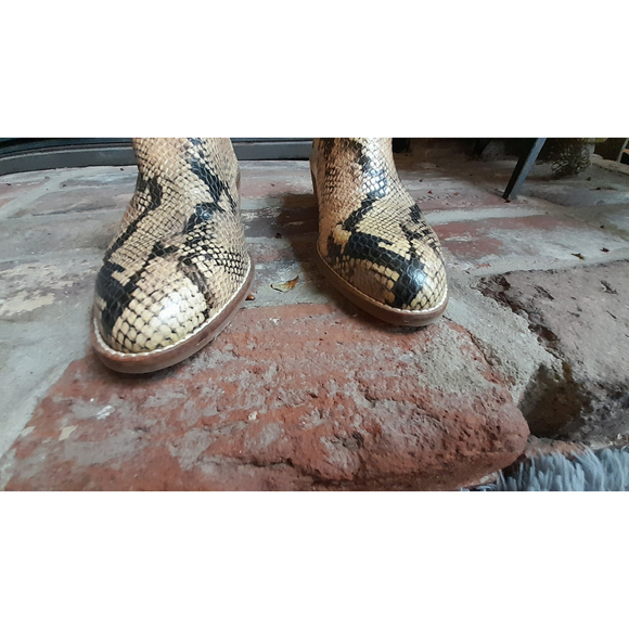 Lucky Brand Snakeskin Ankle Boots - Picture 5 of 8